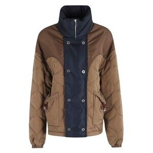 Marbell Quilted Nylon Jacket With Contrast Collar - NWT